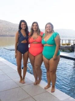 Twist Cutout Ruched Side Ruffled Sleeves One Piece Swimsuit | S - XL *Final Sale*