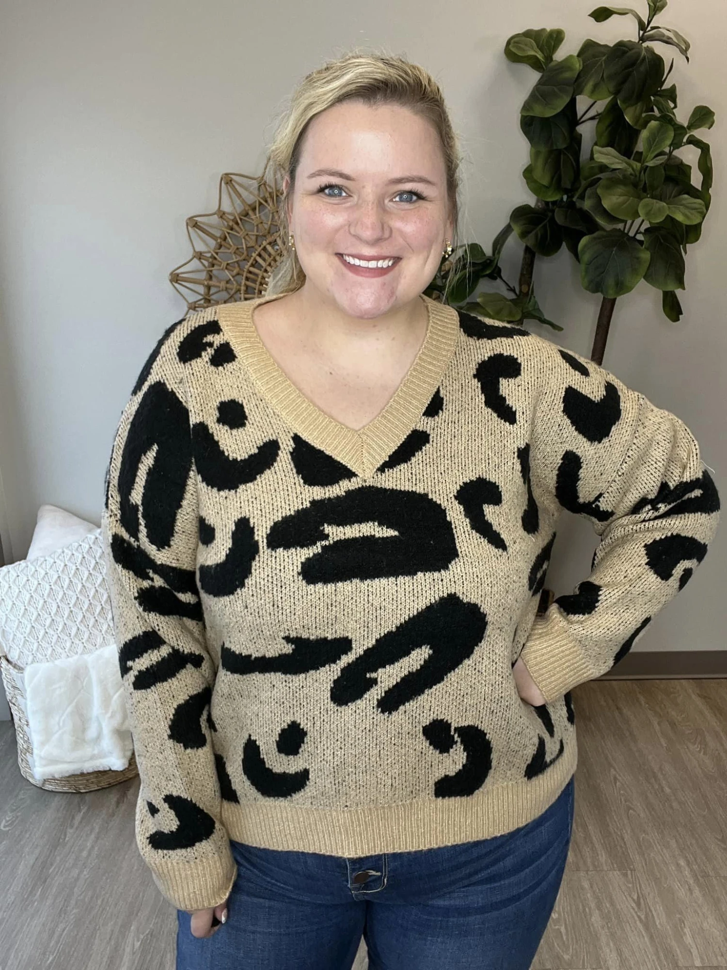 Printed And Perfect Sweater| S-L *Final Sale*