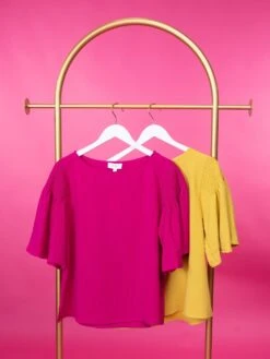 Boat Neck Drop Shoulder Short Sleeve Top | S-3X