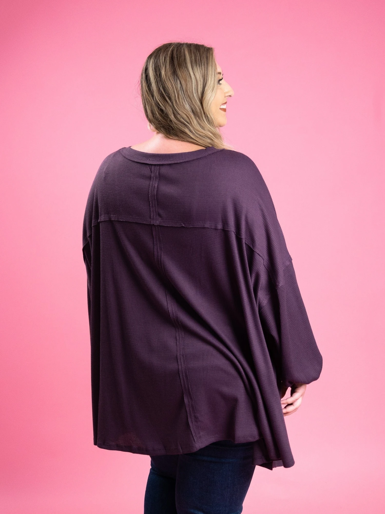 Long Sleeve V Neck Top | S/M- 2X/3X - Image 4