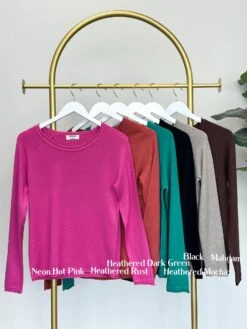 Zenana Dream Knit Round Neck Top | S-L