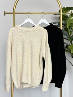 Ribbed Long Sleeve Sweater | S-L