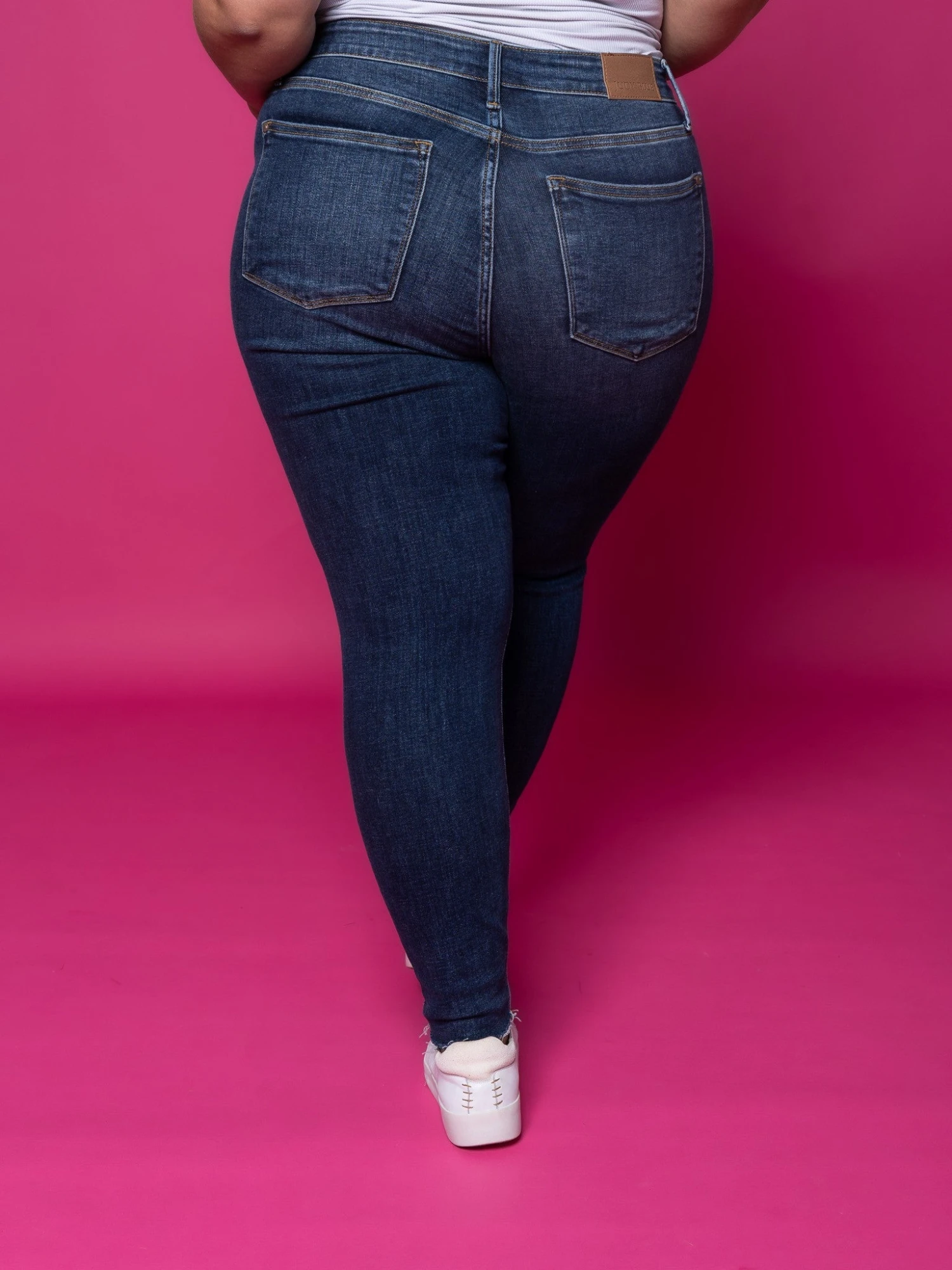 Judy Blue Mid Rise Vintage Raw Hem Skinny Jeans | 0 - 24 - Image 3