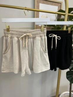 High Shorts W/ Elastic Waist-Tie | S - L - *Final Sale*