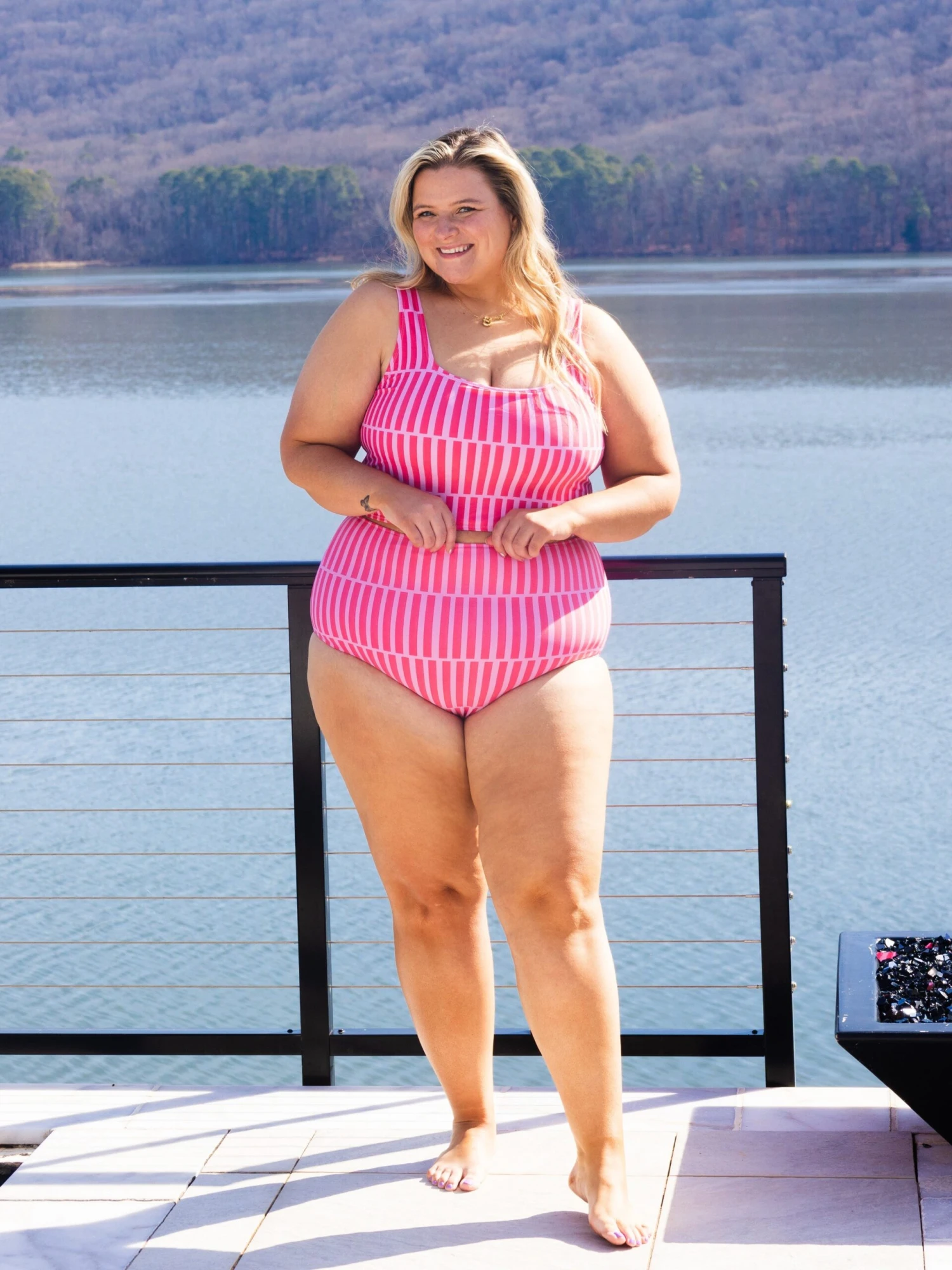 Coral Reef Square Neck Striped Swim Top | S-3X *Final Sale* - Image 4