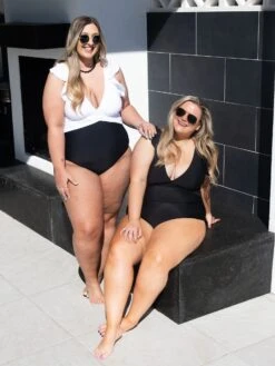 Color Block Ruffle One Piece Swimsuit | S - XL*Final Sale*