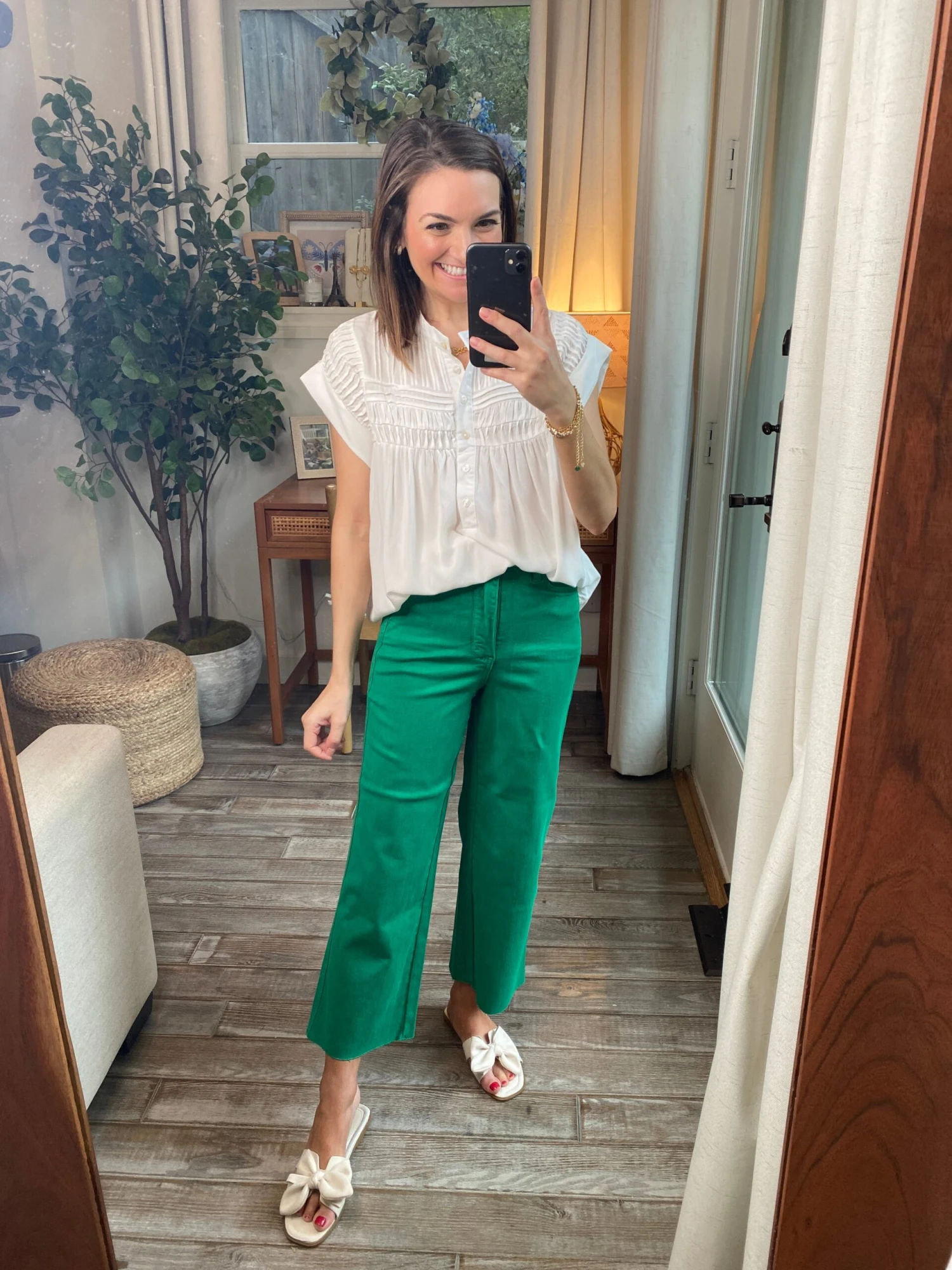 Judy Blue High Waist Garment Dyed Tummy Control Crop Wide Leg Jean | 0 - 24