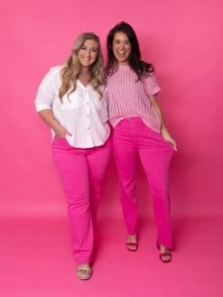 Judy Blue High Waist Garment Dyed 90's Straight Leg Jeans | 0-24