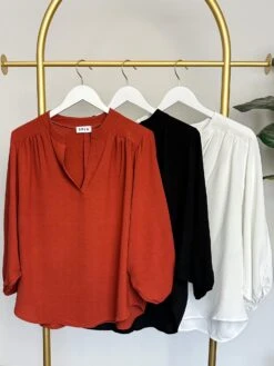 V-Neck Batwing Top | S-3X