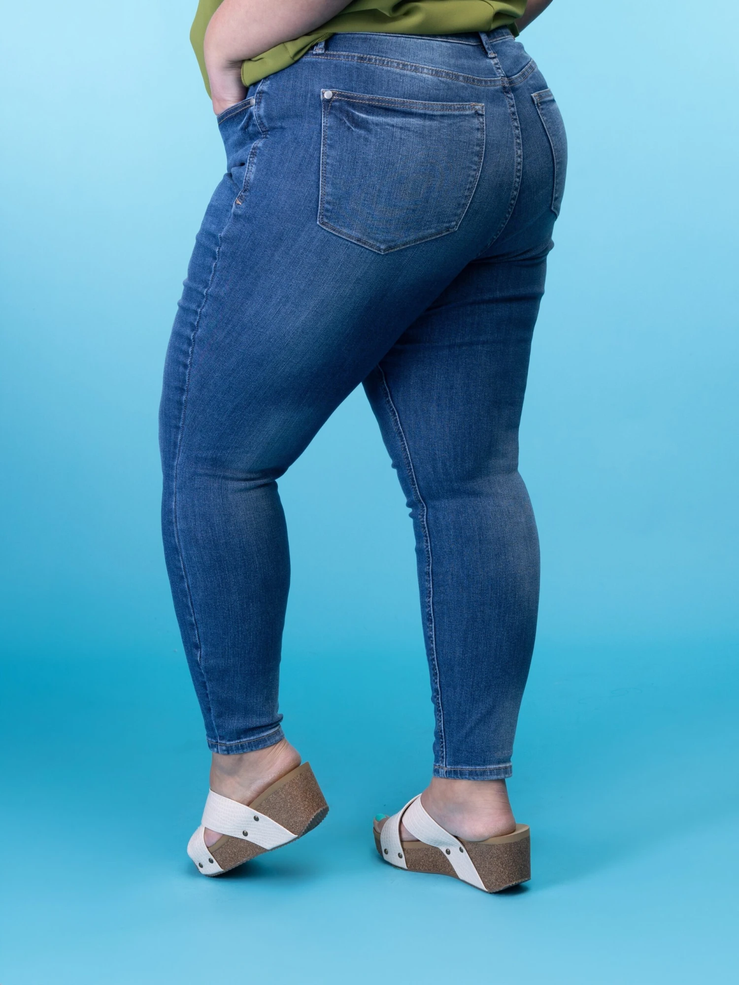 Judy Blue High Waist Tummy Control Classic Skinny Jeans | 0 - 24 - Image 6