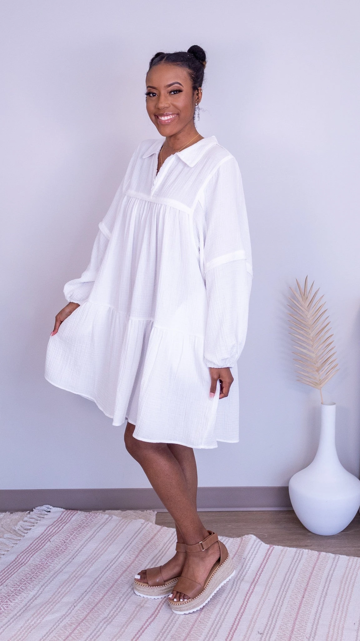 Humbled Blessings Cotton Gauze Dress *Final Sale* - Image 3