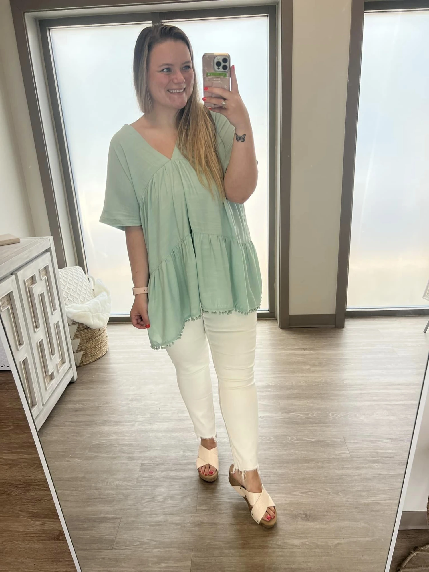 Button Fly Raw Hem Skinny Pants | 0-15 - Image 2