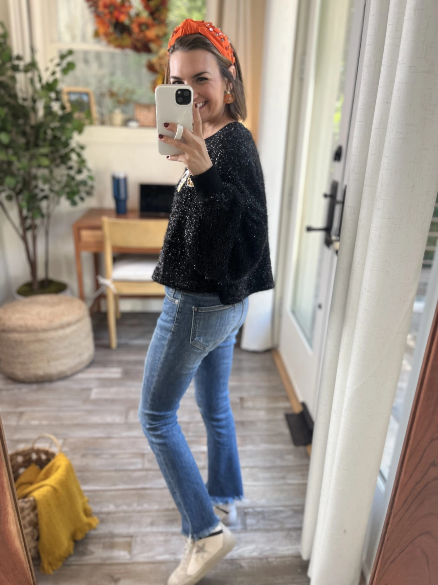 Sequined Spooky Hairy Knit Top | S - L - Image 2