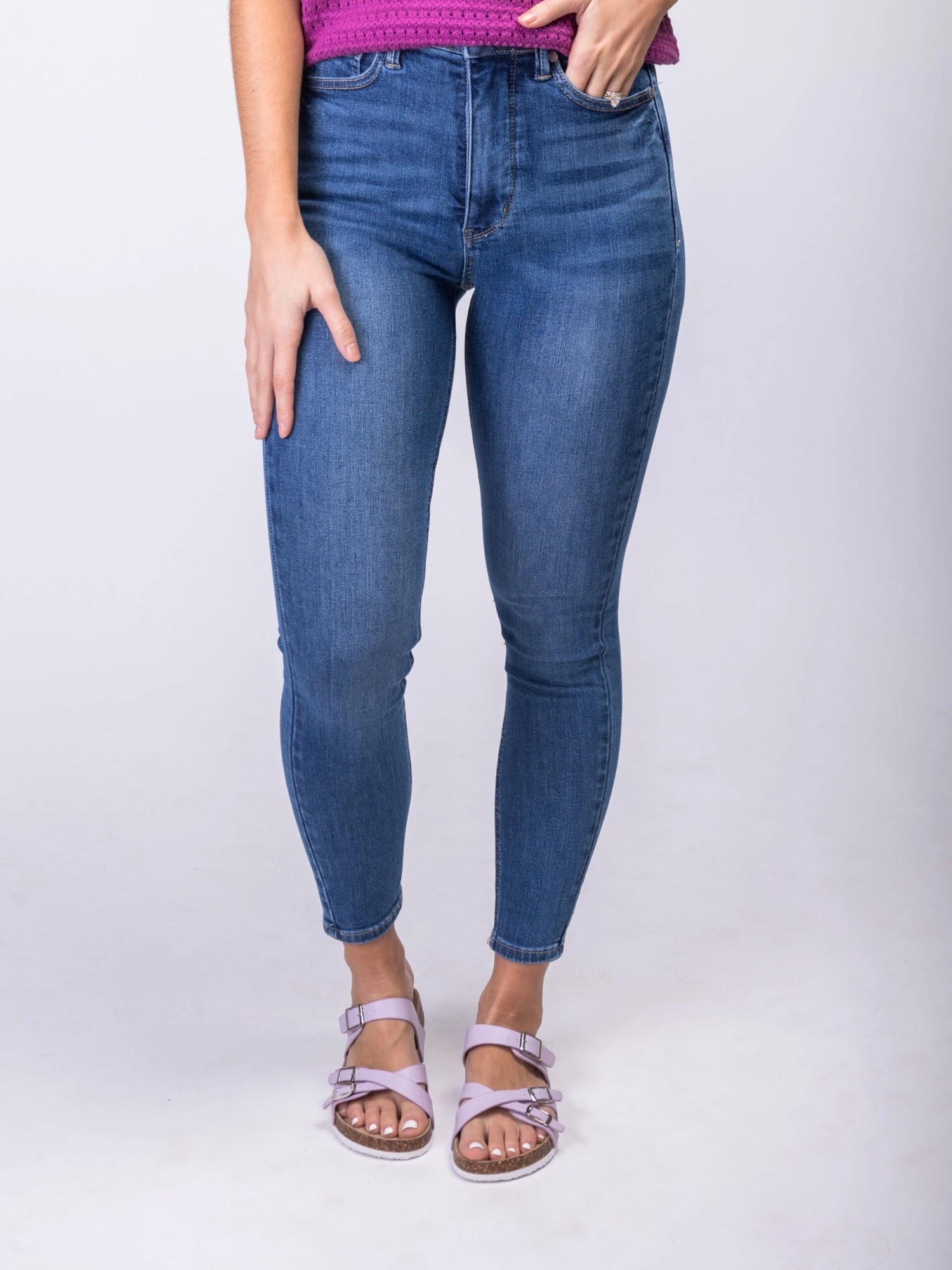 Judy Blue High Waist Tummy Control Classic Skinny Jeans | 0 - 24 - Image 2